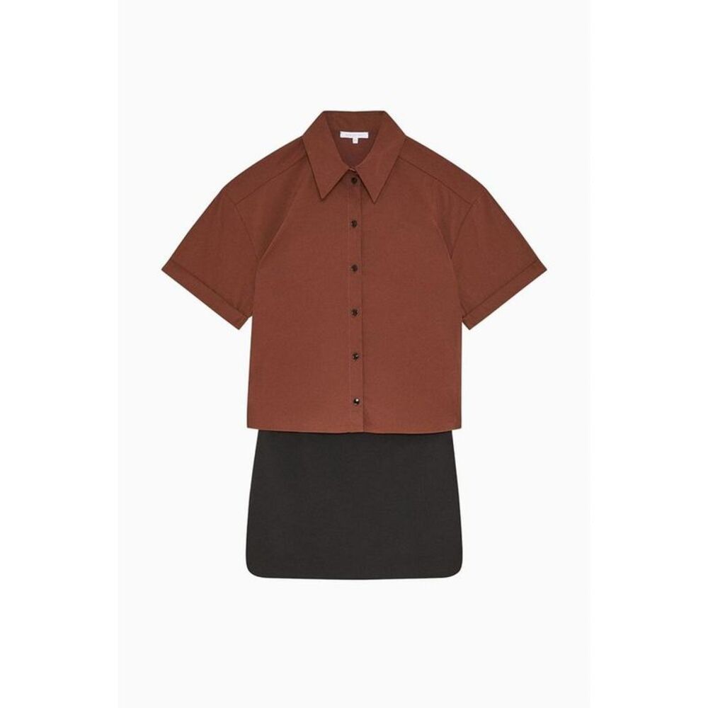 Patrizia Pepe Bicolor Polyester Shortsleeve Women's Shirt